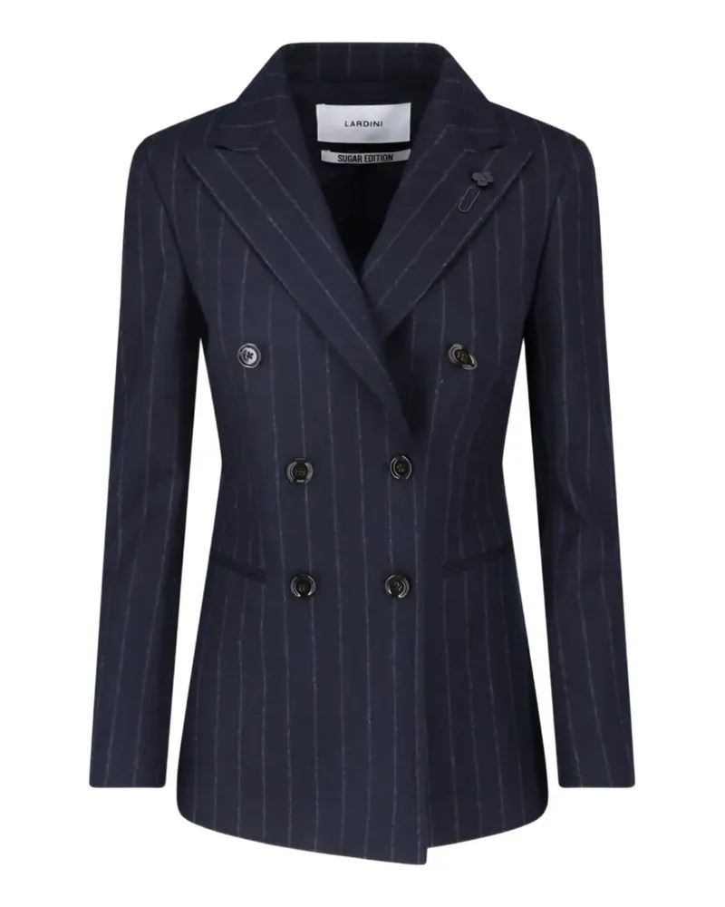 LARDINI Doppelreihiger Blazer mit Nadelstreifen - Blau Blau