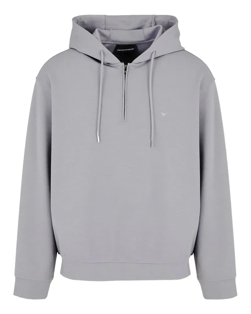 Emporio Armani half-zip hoodie - Grau Grau