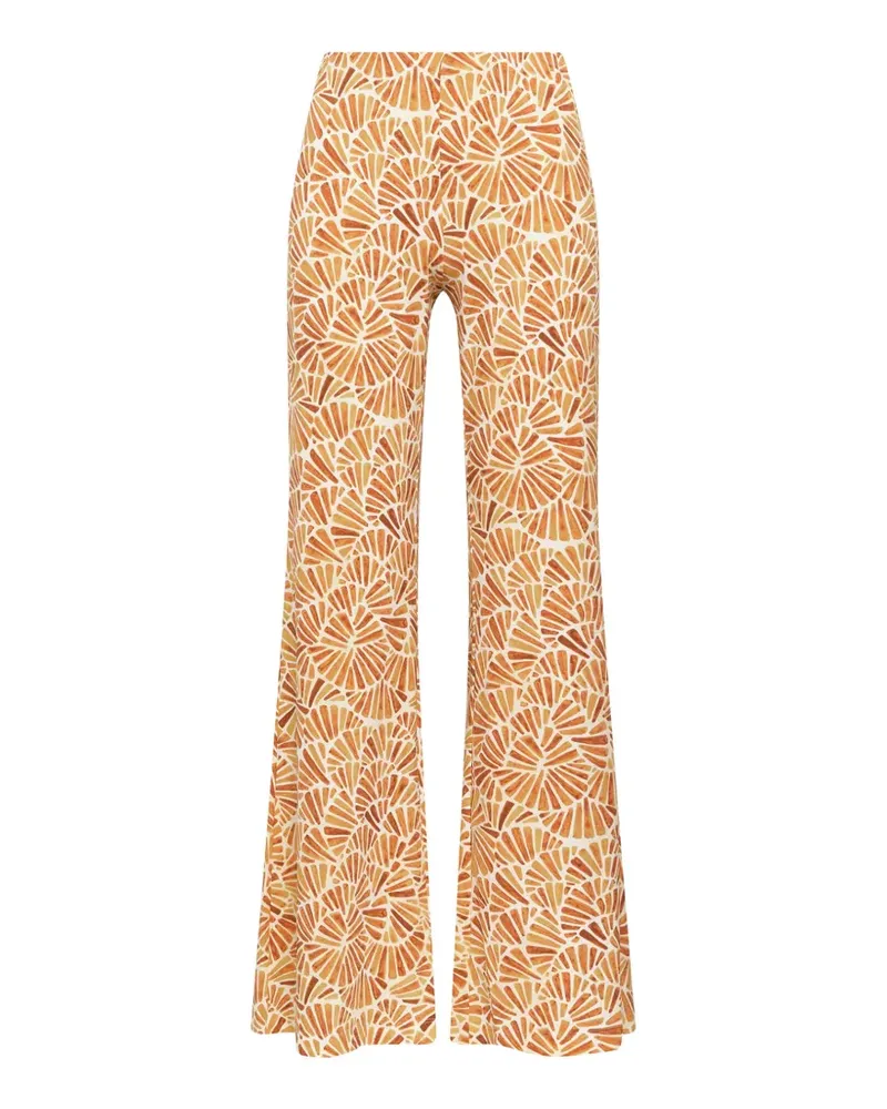 Maliparmi elasticated-waist printed trousers - Orange Orange