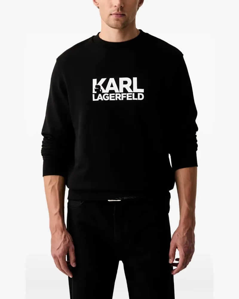 Karl Lagerfeld Pullover mit Logo-Print - Schwarz Schwarz