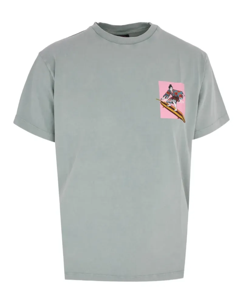 MAUNA KEA samurai-print T-shirt - Grün Grün