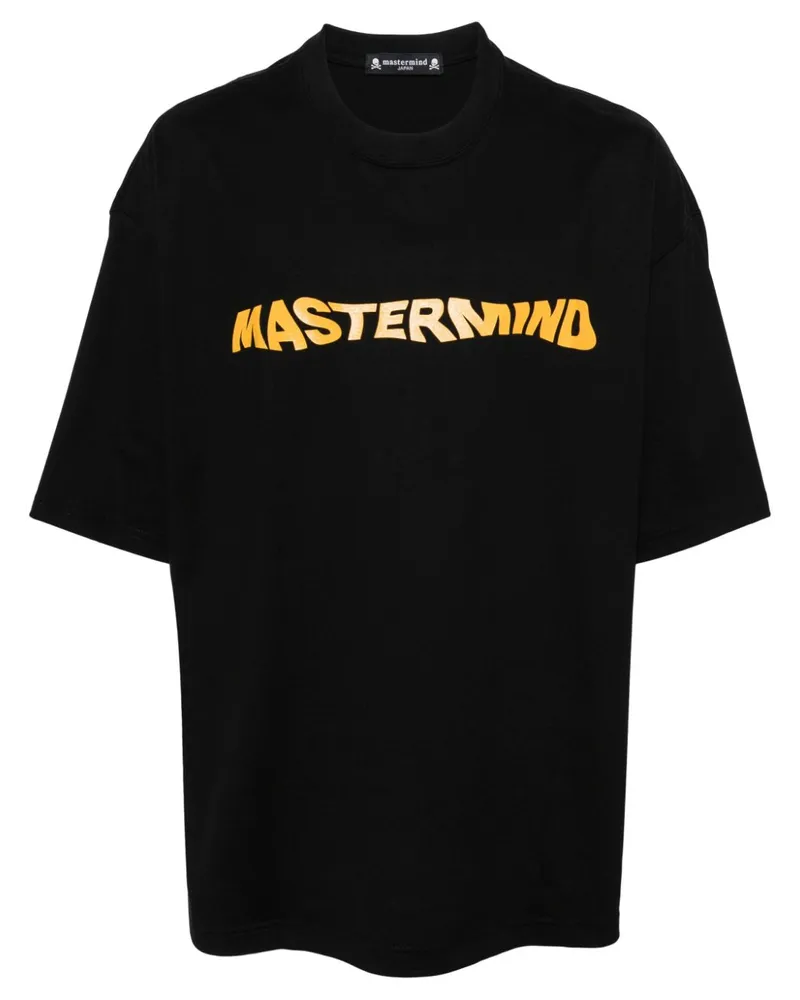 Mastermind Japan T-Shirt mit Handschrift-Print Schwarz