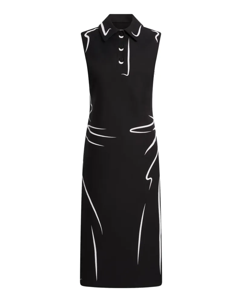 Moschino sleeveless midi dress - Schwarz Schwarz