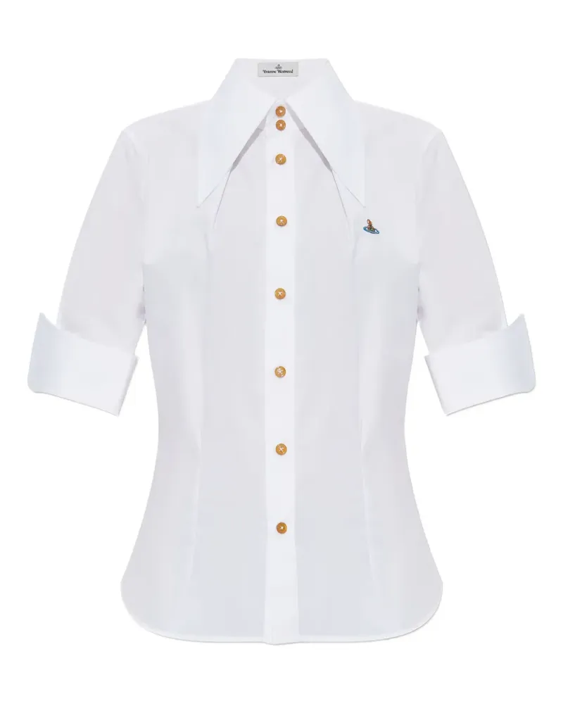 Vivienne Westwood Orb-embellished button-front shirt - Weiß Weiß