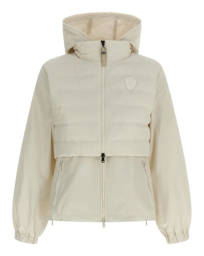 Brunello Cucinelli hooded quilted jacket - Nude Nude