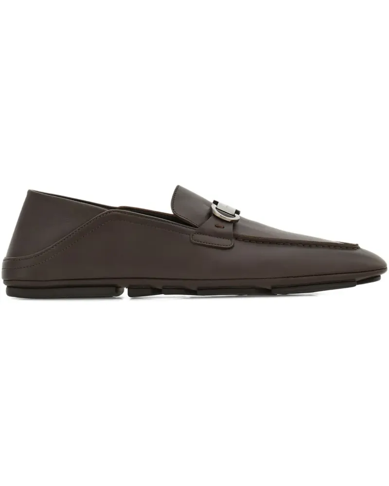 Ferragamo Gancini Loafer - Braun Braun