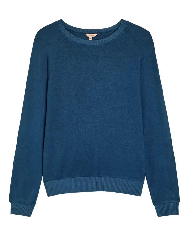 Eberjey ribbed crew-neck sweater - Blau Blau