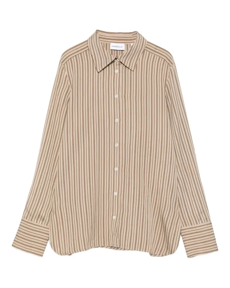 MARELLA striped shirt - Nude Nude