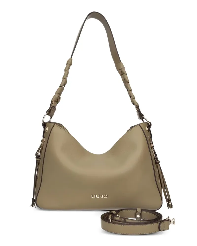 Liu Jo Schultertasche mit geflochtenem Riemen - Nude Nude