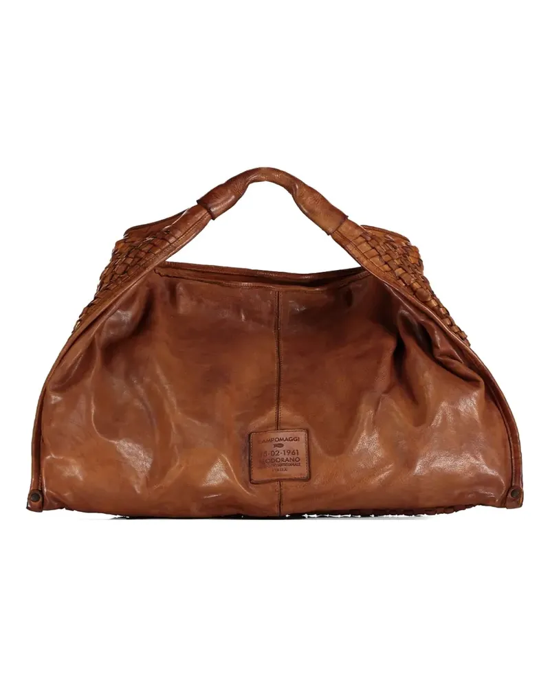 Campomaggi Edera woven shoulder bag - Braun Braun