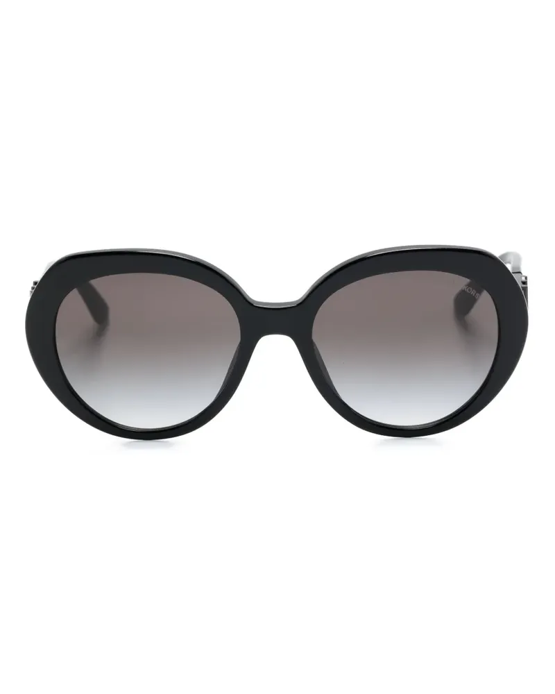 Michael Kors Runde San Luca Sonnenbrille - Schwarz Schwarz