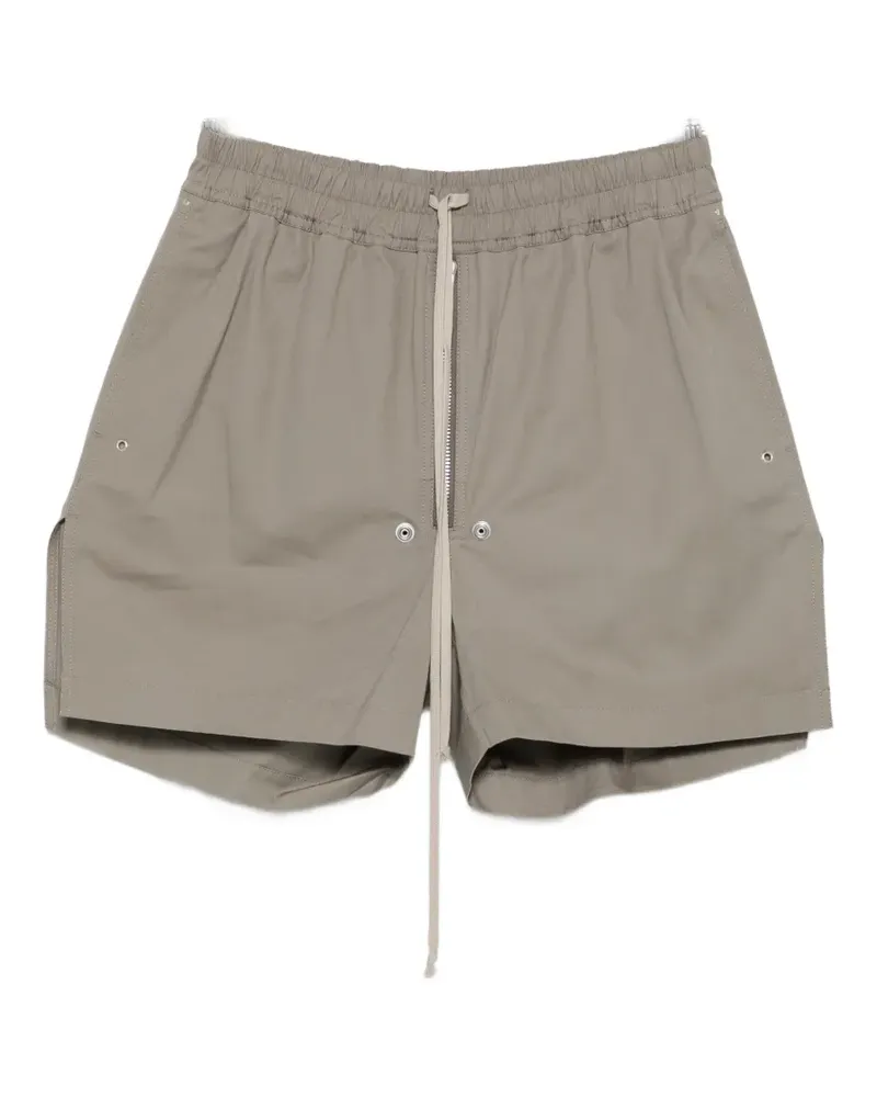 Rick Owens exposed-zip drawstring shorts - Grau Grau