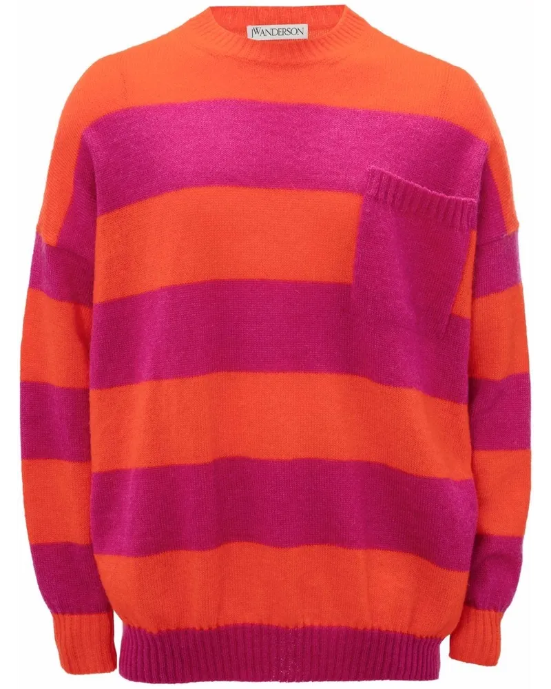 J.W.Anderson Gestreifter Pullover - Rosa Rosa