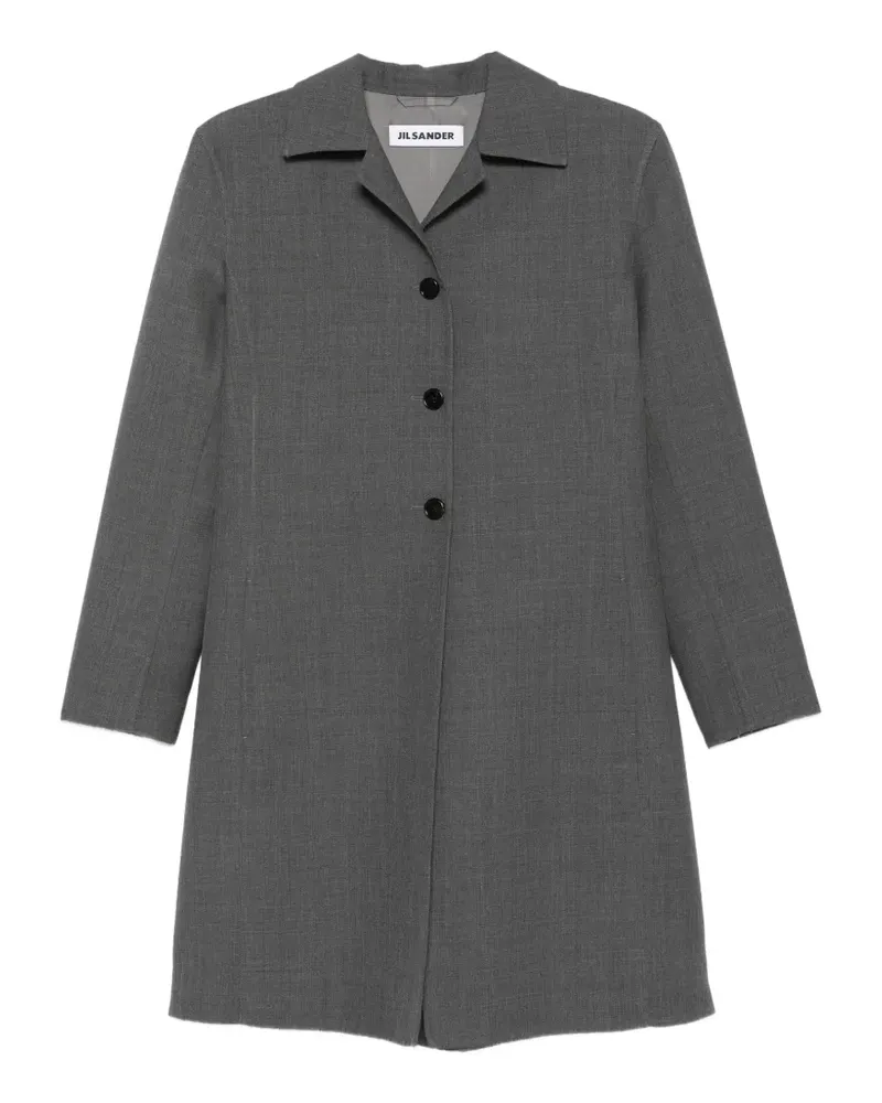 Jil Sander pocket buttoned coat - Grau Grau