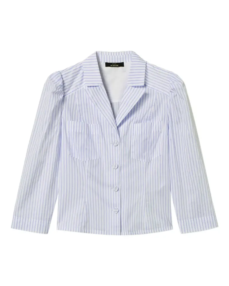 Twin-Set Hemd mit Nadelstreifen - Blau Blau