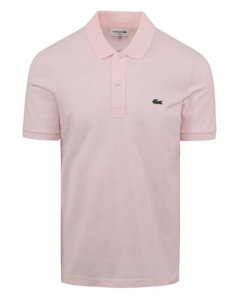 Lacoste L.12.12 Poloshirt mit geripptem Kragen - Rosa Rosa
