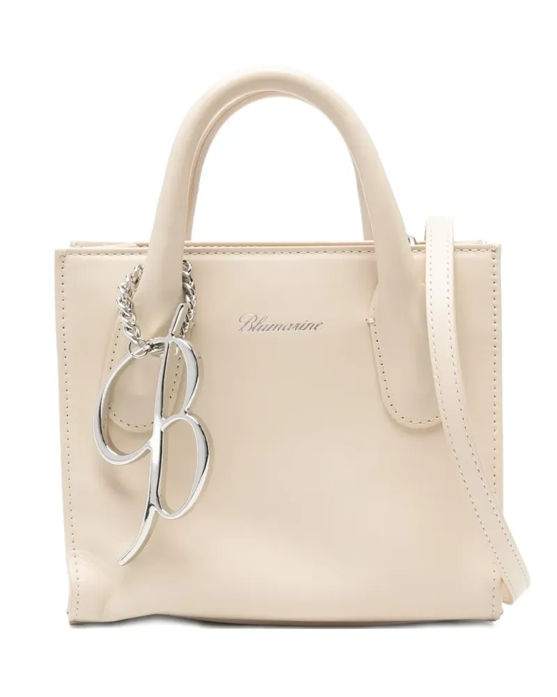 Blumarine Kleiner Tote Bag mit Kettenanhänger - Nude Nude
