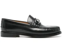 Loafer mit Horsebit-Spange - Schwarz