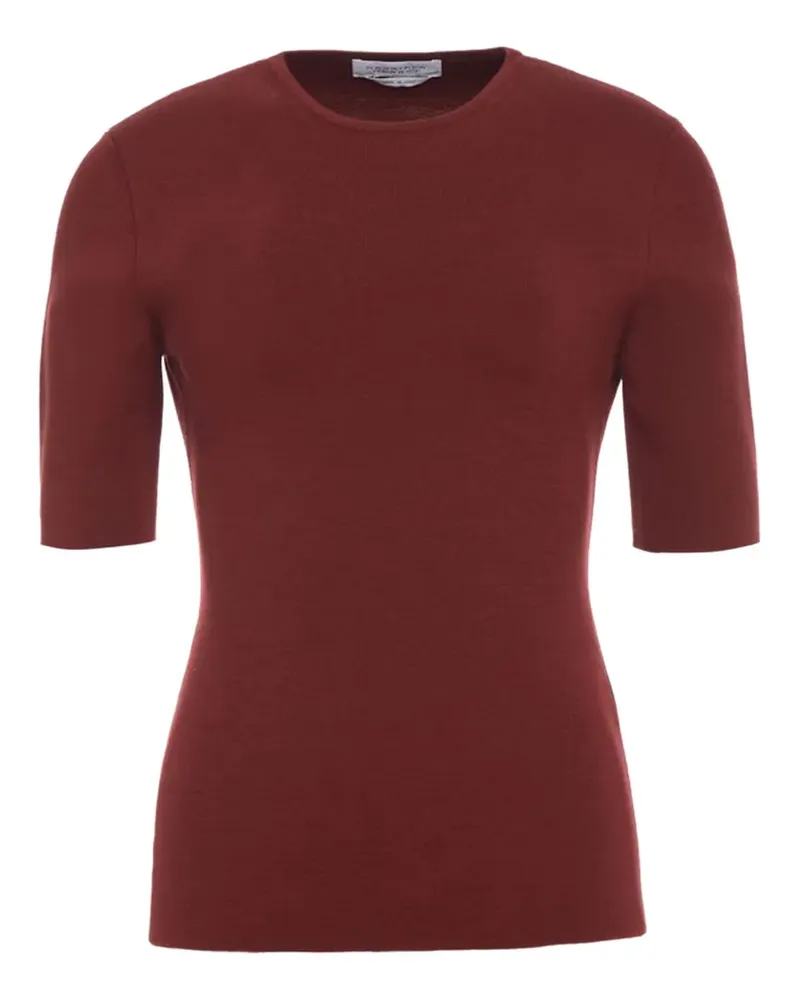 Gabriela Hearst Geripptes T-Shirt - Rot Rot