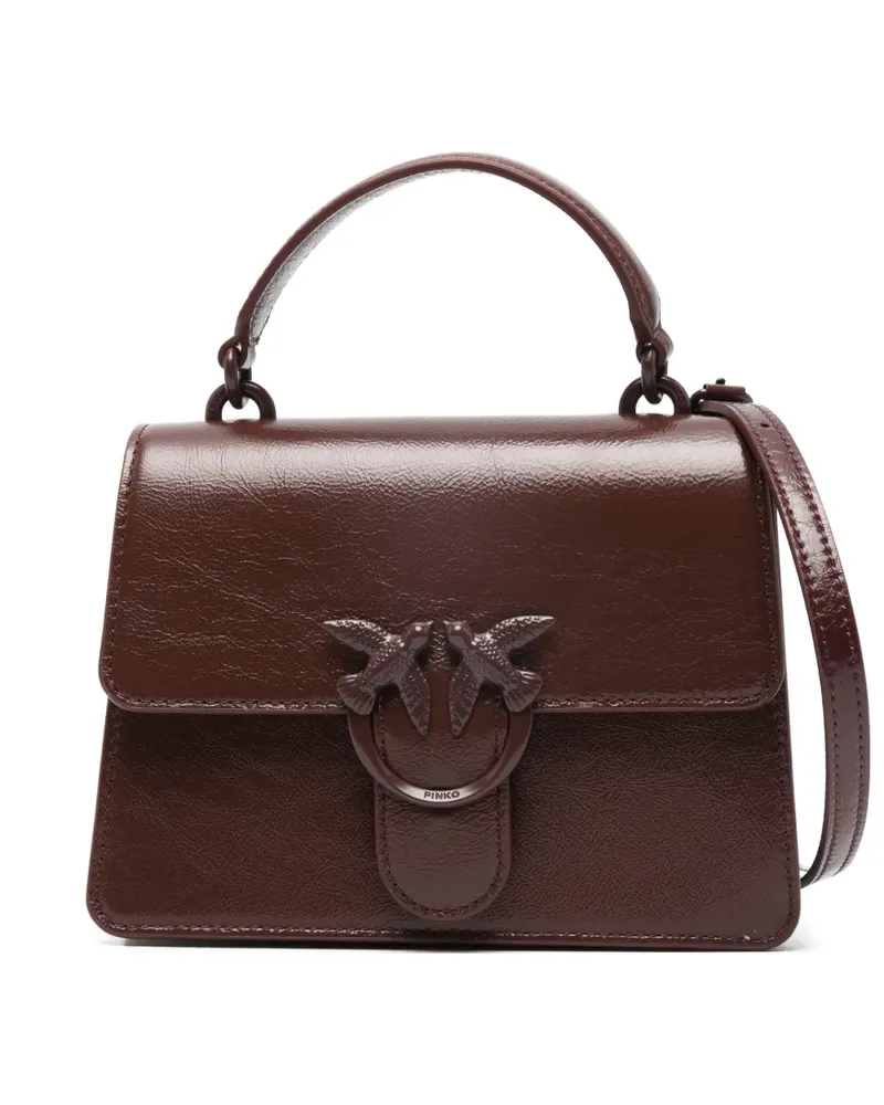 Pinko Love One Tote Bag mit Logo-Schild - Rot Rot