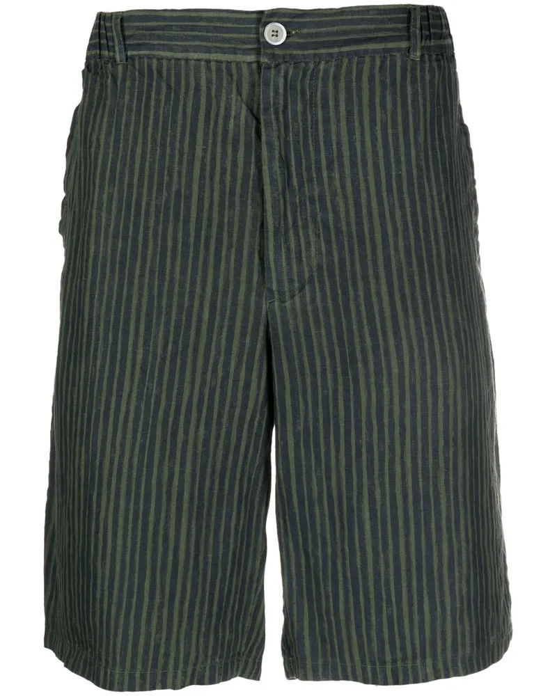 120% Lino Bermudas aus Leinen Blau