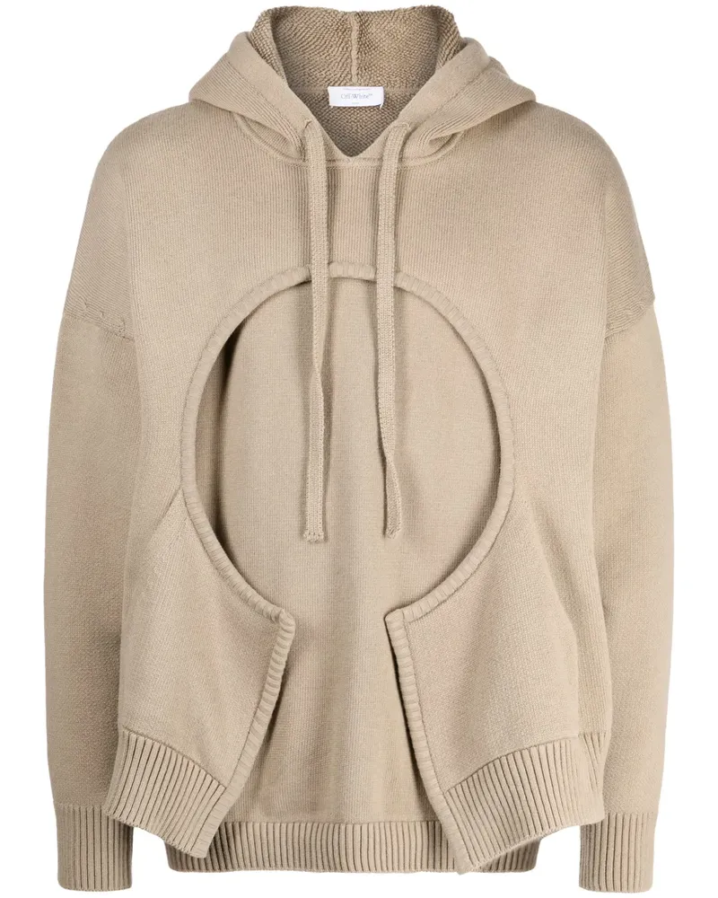 OFF-WHITE Hoodie im Layering-Look - Nude Nude
