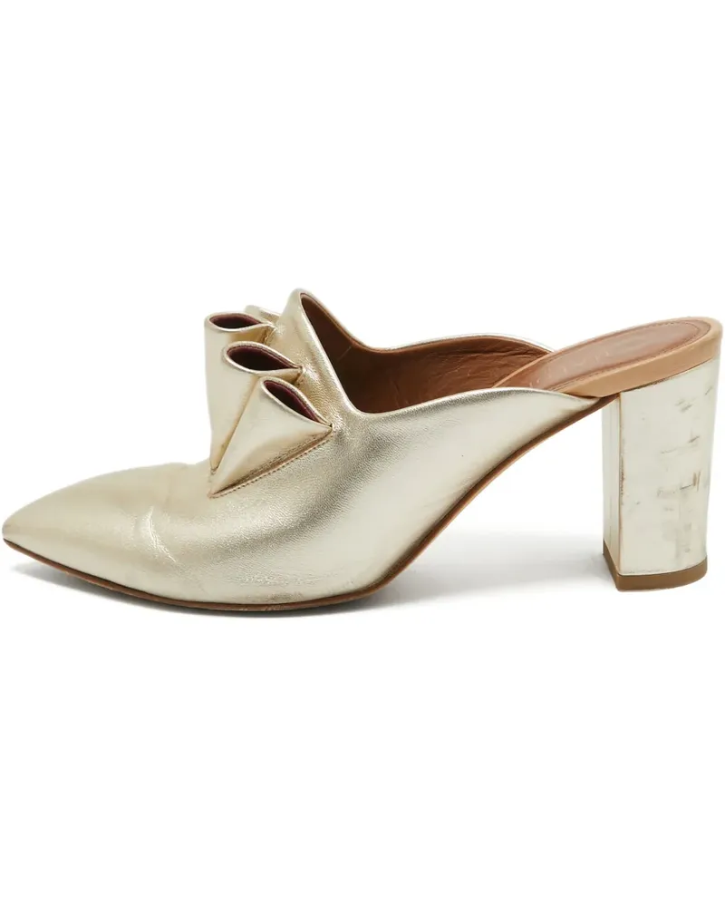 Malone Souliers Pre-owned Mules 75mm - Gold Gold