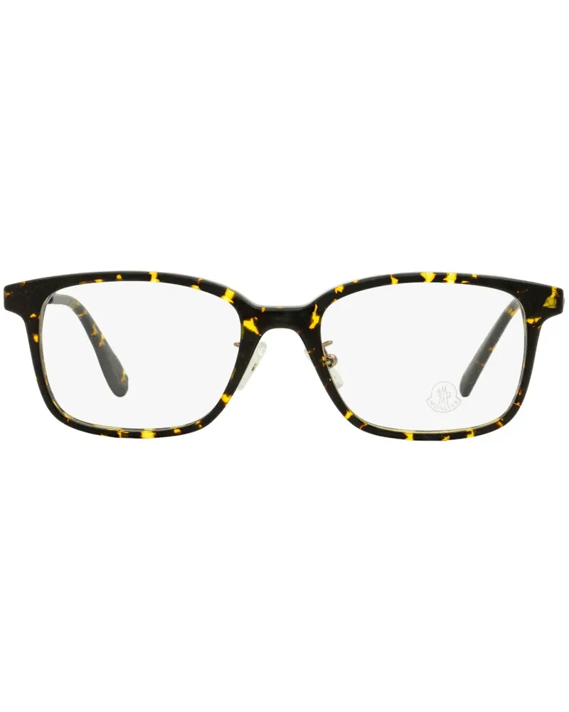 Moncler Eckige Brille in Schildpattoptik - Braun Braun