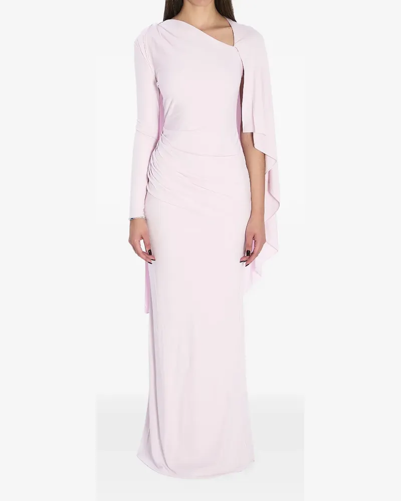 Self-Portrait Asymmetrisches Maxikleid - Rosa Rosa