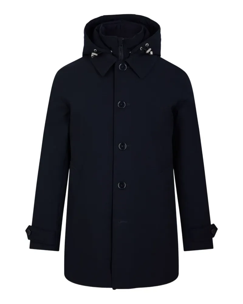 FURSAC hooded button-up parka - Blau Blau