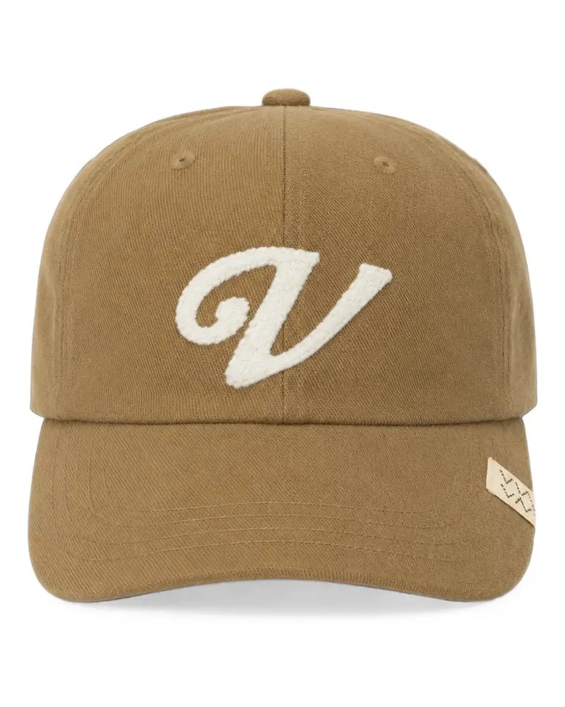 Visvim logo-patch cotton cap - Nude Nude