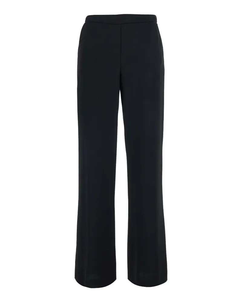 P.A.R.O.S.H. elasticated-waistband straight-leg trousers - Schwarz Schwarz