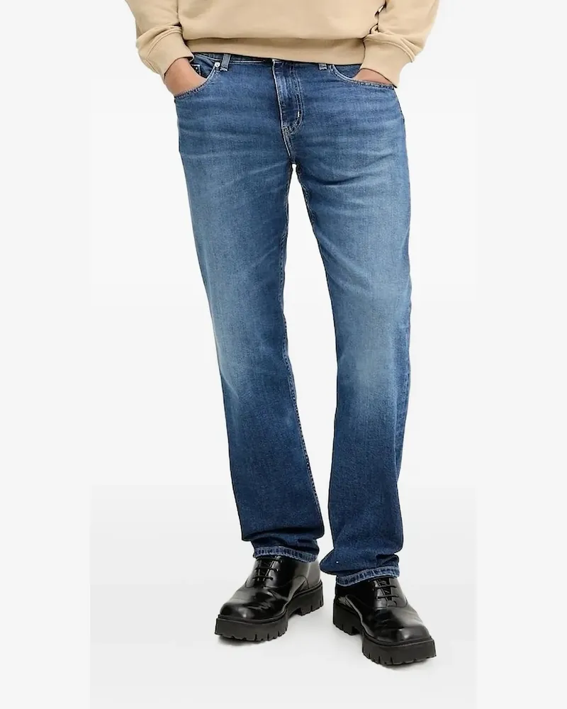 Karl Lagerfeld Jeans mit Logo-Patch - Blau Blau