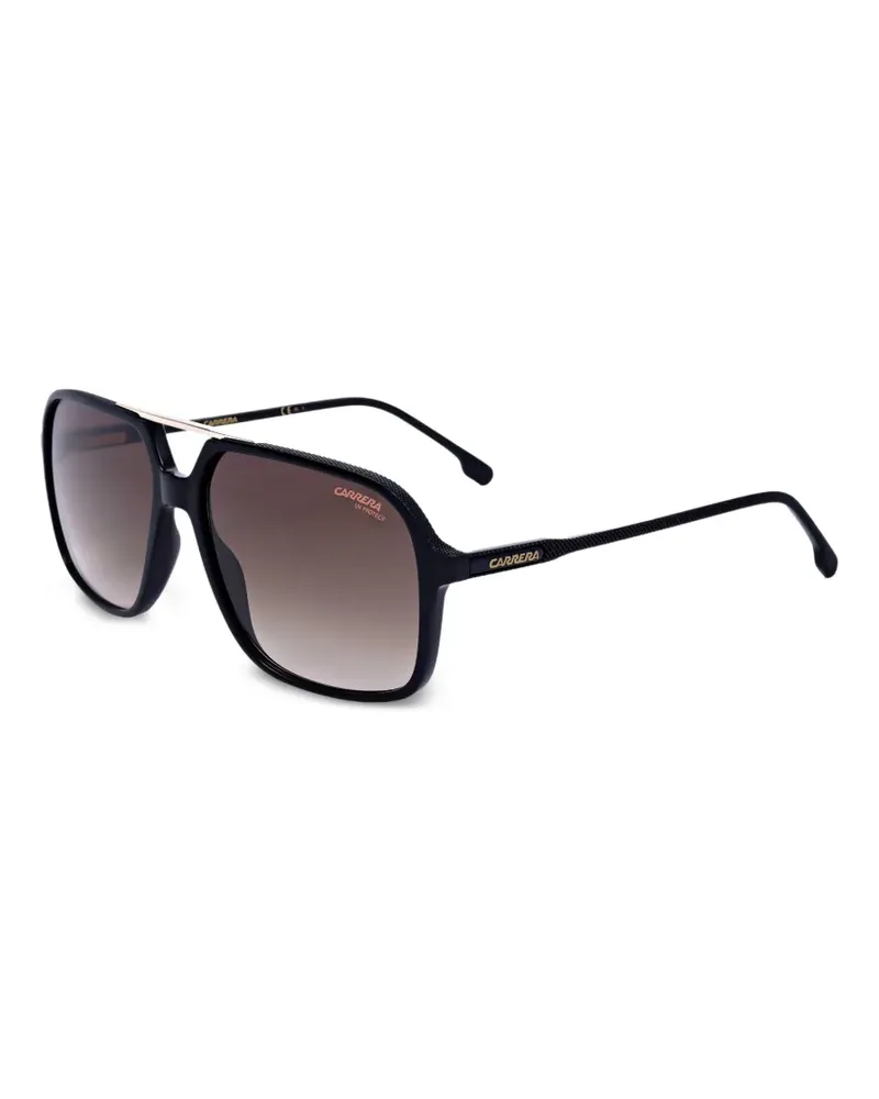 Carrera Sonnenbrille mit Oversized-Gestell - Schwarz Schwarz