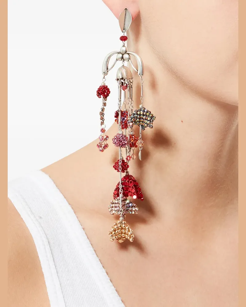 Isabel Marant Catalina beaded-charm single earring - Silber Silber