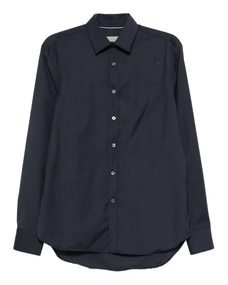 Canali Langärmeliges Hemd - Blau Blau