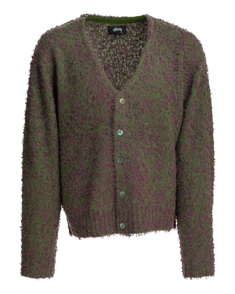 Stüssy Cardigan aus Boucle-Strick - Grün Grün