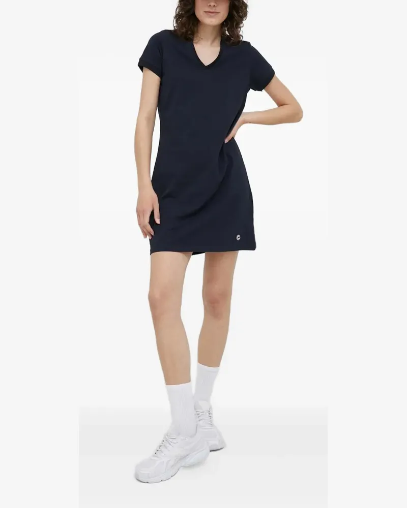 Colmar V-neck logo mini dress - Blau Blau