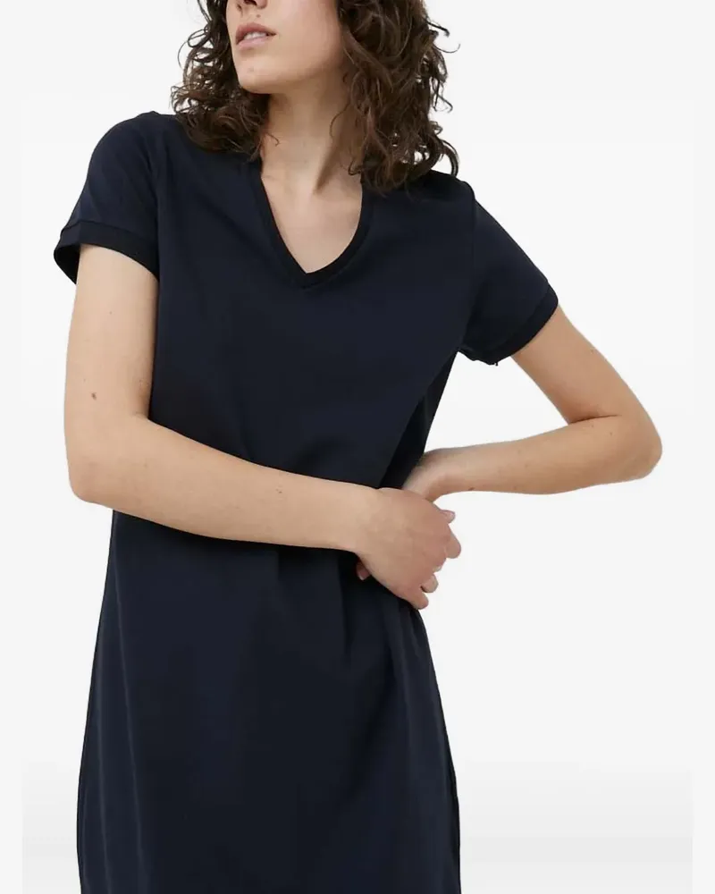 Colmar V-neck logo mini dress - Blau Blau