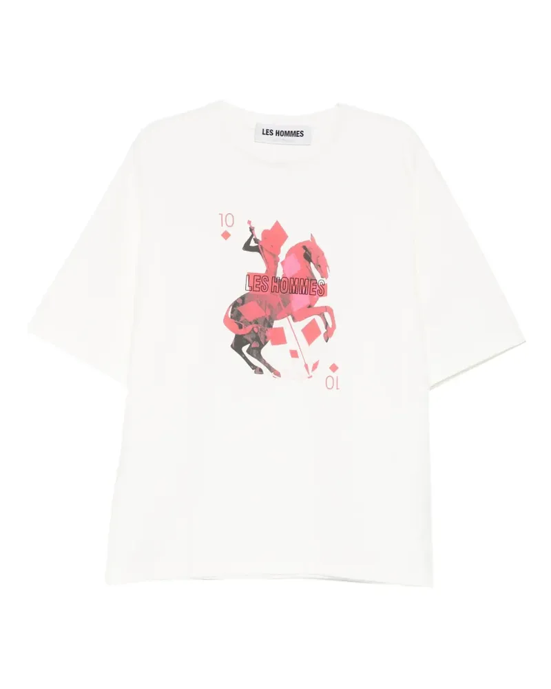 Les Hommes printed T-shirt - Nude Nude