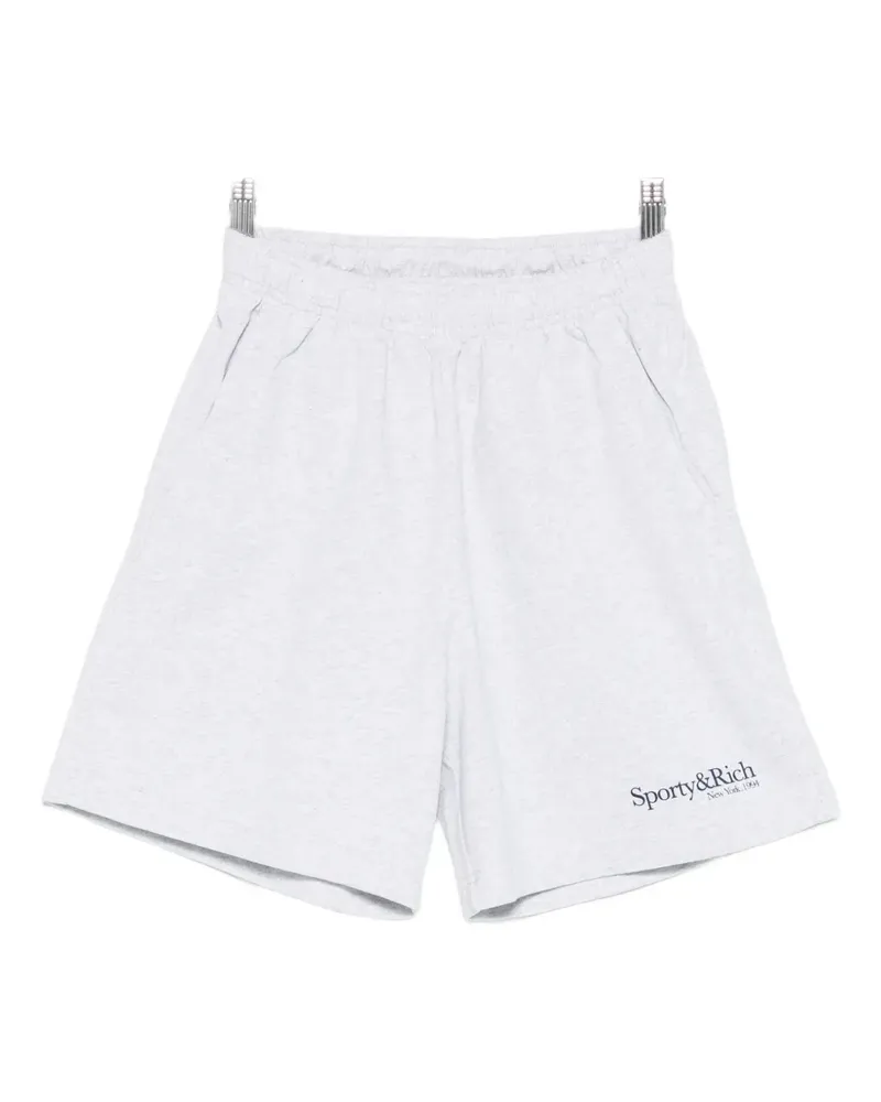SPORTY & RICH Run Club Gym Shorts - Grau Grau