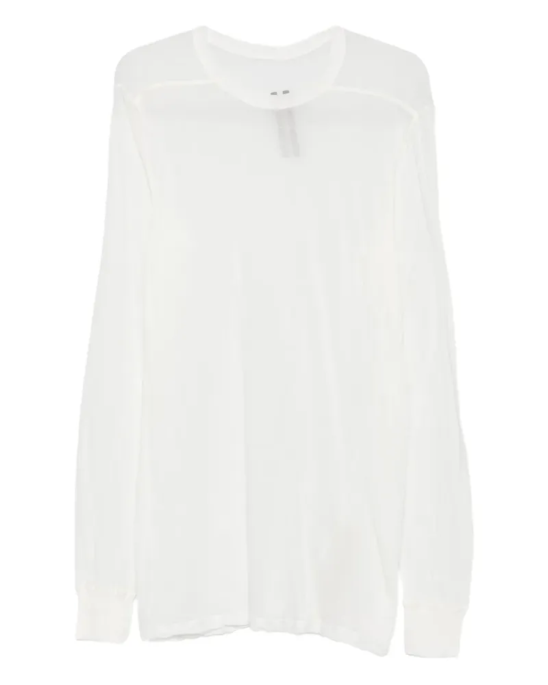 Rick Owens Langarmshirt aus Bio-Baumwolle - Weiß Weiß