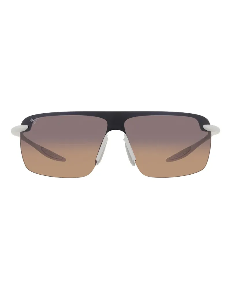 Maui Jim Palulu rimless rectangle-frame sunglasses - Weiß Weiß