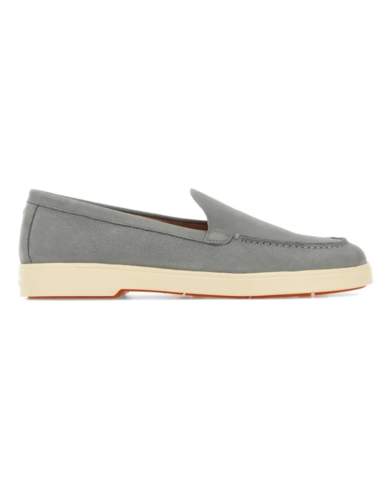 Santoni Yalta leather loafers - Grau Grau