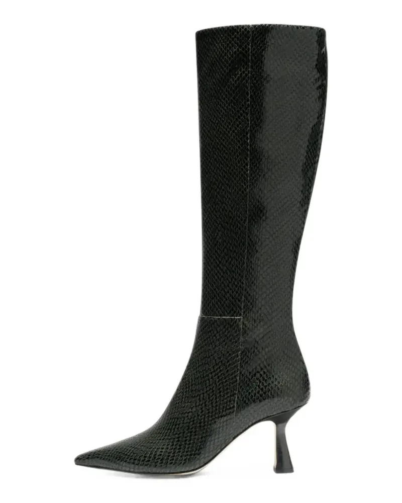 aeyde Vina snakeskin-effect boots - Grün Grün