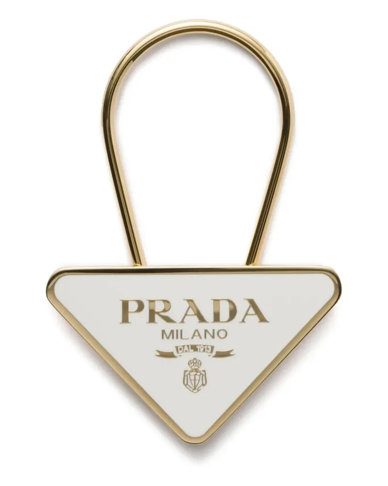 Prada Schlüsselanhänger mit Logo - Gold Gold