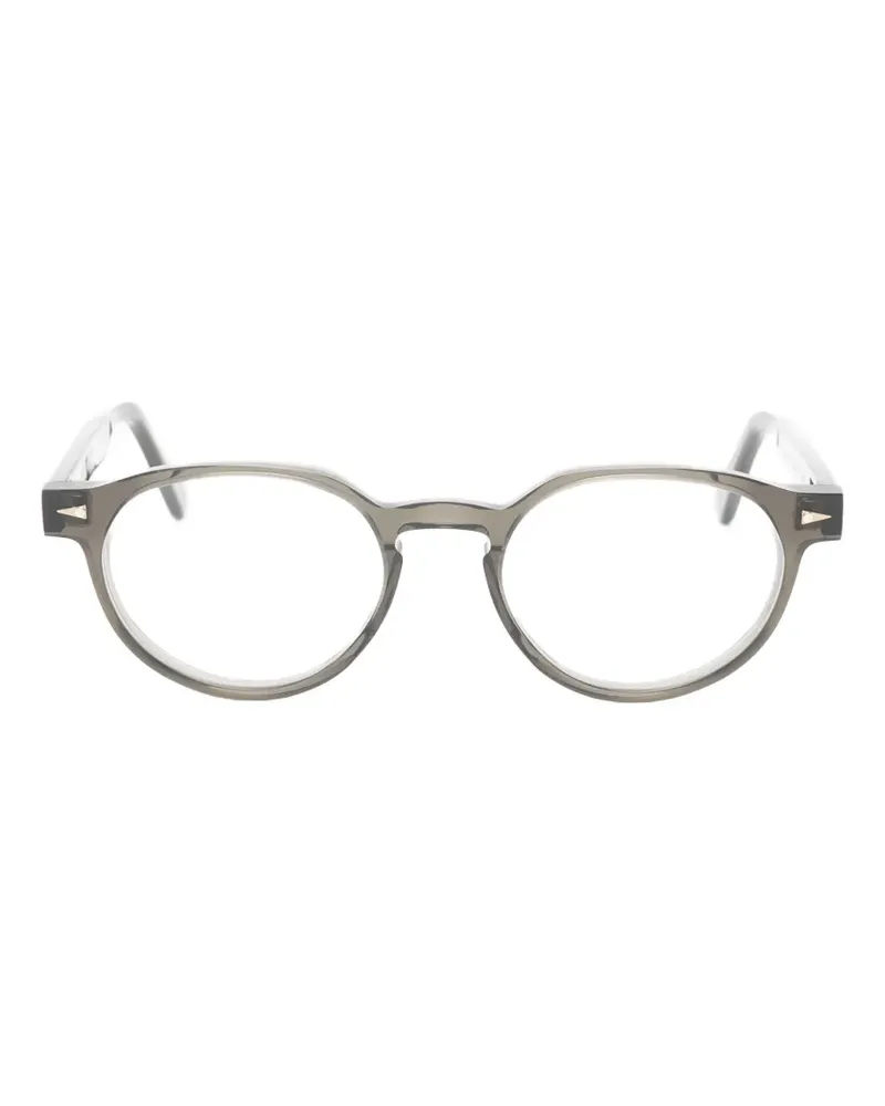 AHLEM Rome Brille mit rundem Gestell - Braun Braun