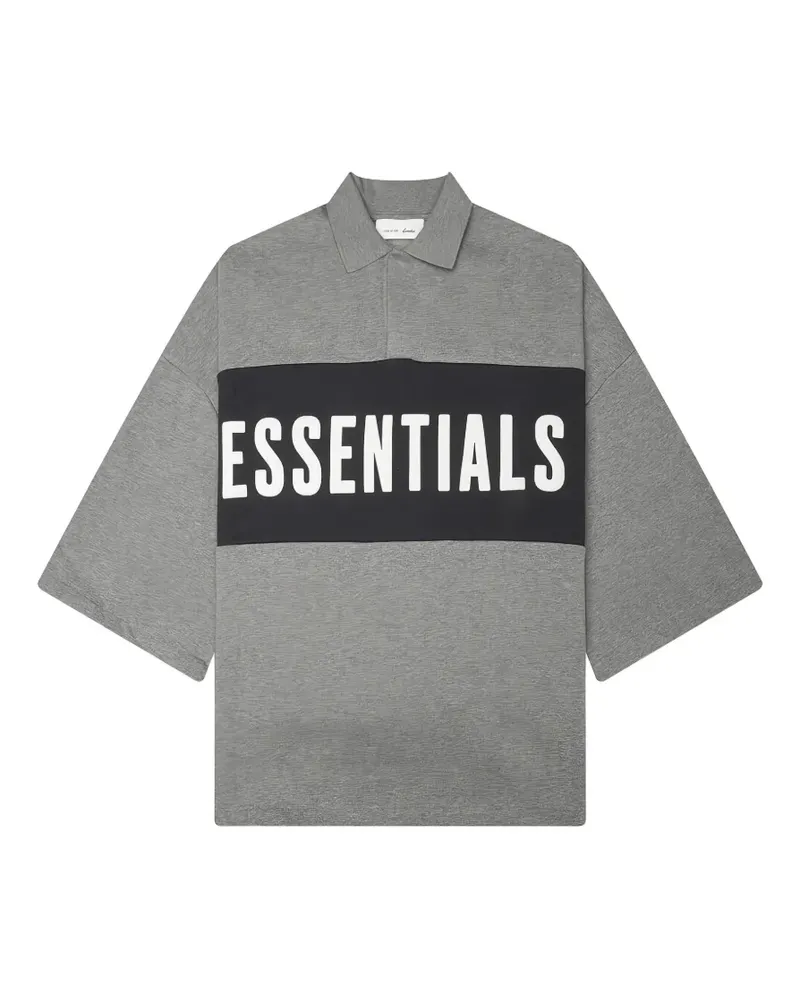 Fear of God Essentials Cropped-Poloshirt - Grau Grau