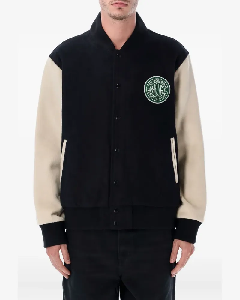 HUF Global Transit Collegejacke - Blau Blau