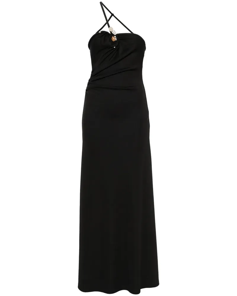 Christopher Esber Maxikleid mit Schmucksteinen - Schwarz Schwarz